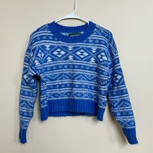 Blue Patterned American Eagle Sweater